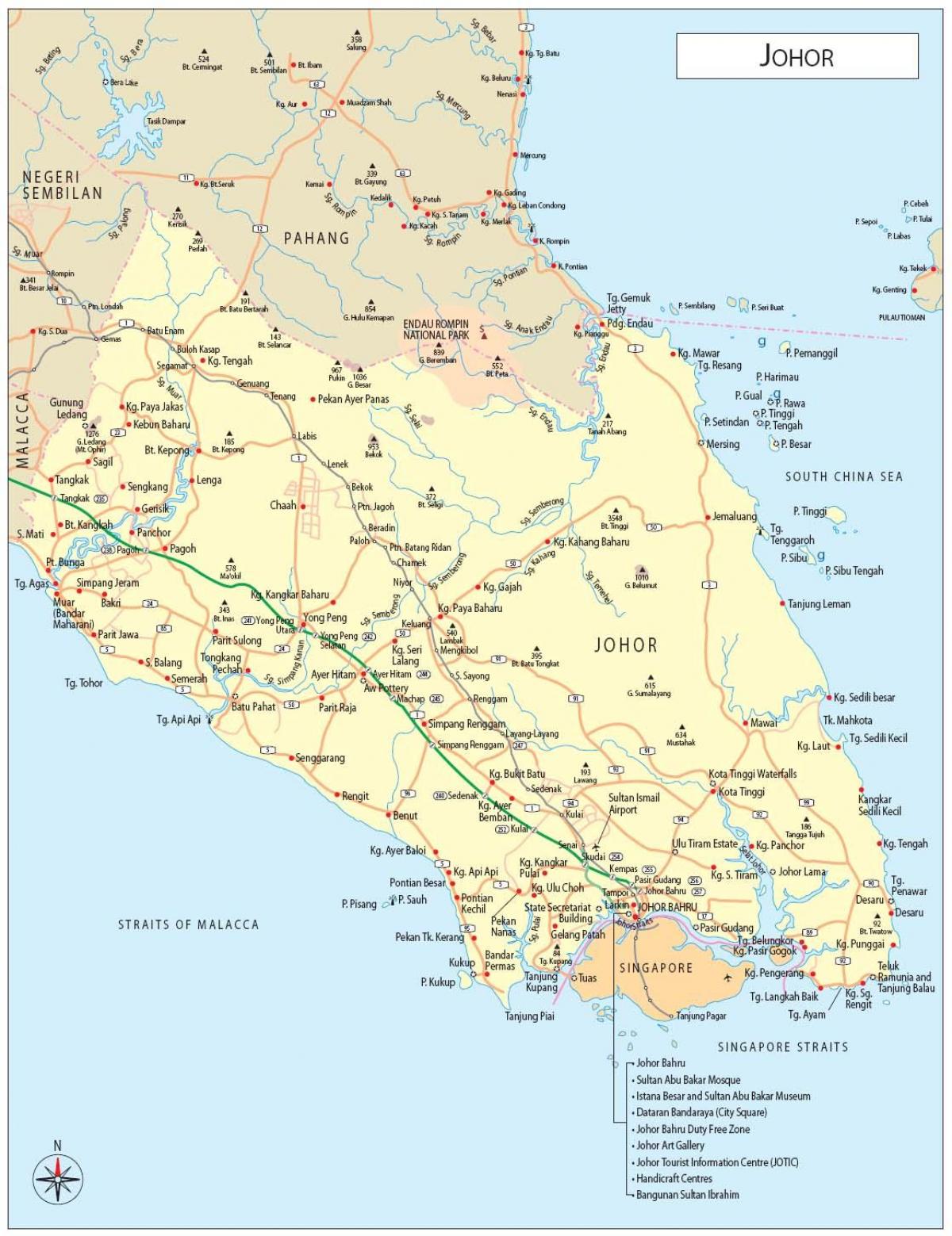 जेबी नक्शा मलेशिया