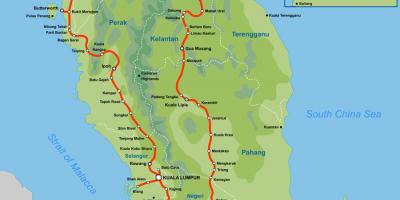 Ktm मार्ग नक्शा मलेशिया
