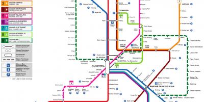 एलआरटी लाइन मानचित्र मलेशिया