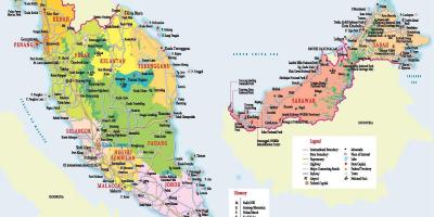 पर्यटन के नक्शे मलेशिया