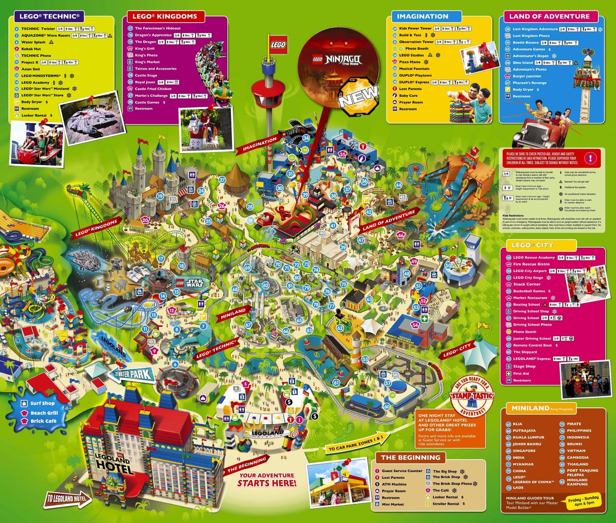 नक्शे के legoland मलेशिया