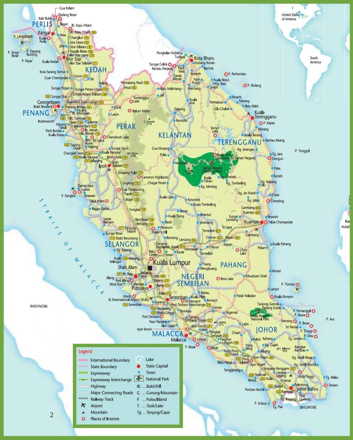 एमआरटी नक्शा मलेशिया में