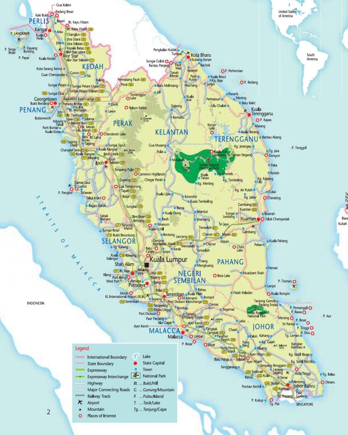 मलेशिया केएल नक्शा